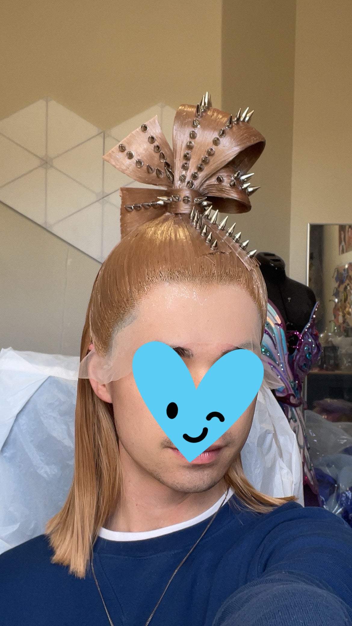 Brunette Spike wig